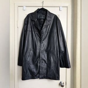 Firenze genuine leather trench vintage jacket 
Size 56